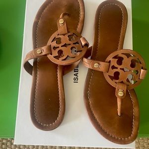 Tory Burch Miller Leather Sandals Size 8